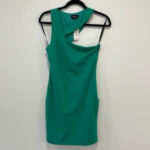 NWT Bebe top slash cut out dress